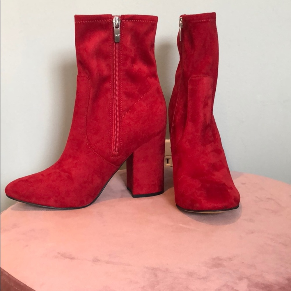 Marc Fisher red boots